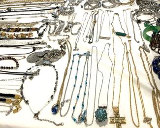 Tons of vintage and contemporary authentic and costume jewelry.