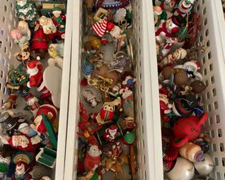 large selection of Christmas decor
