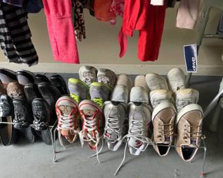 Large selection of women's and men's clothing and shoes