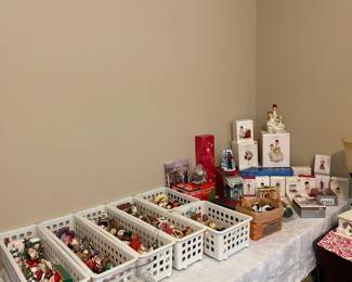 large selection of Christmas decor