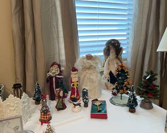 large selection of Christmas decor
