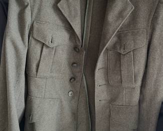 US Navy men's gray wool jacket