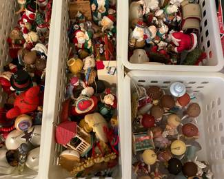 large selection of Christmas decor