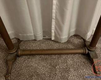 Antique Victorian ANDRE ARBUS Style Quilt / Blanket Brass Stand 