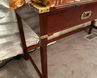 BOMBAY Writing Desk with Brass Accents