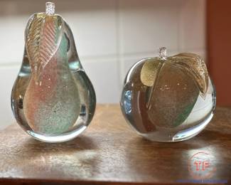 Murano Style Glass Fruit