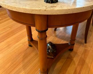 1950's DMC Made in Italy Marble Topped Side Table
