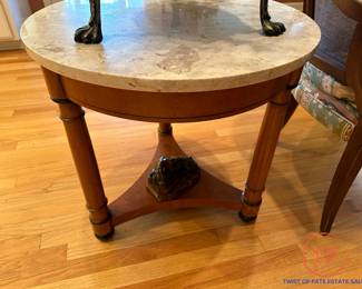 1950's DMC Made in Italy Marble Topped Side Table