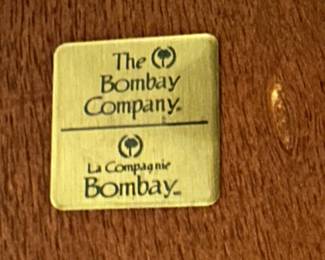 BOMBAY Writing Desk with Brass Accents