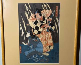 1850's UTAGAWA KUNIYOSHI Wood Block Prints