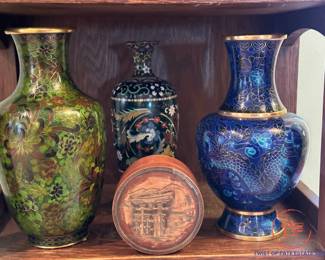 Oriental Cloisonne Vases