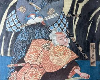 1850's UTAGAWA KUNIYOSHI Wood Block Prints