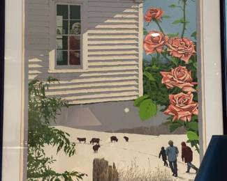 BARTEK Signed Limited Edition Serigraph "Poem-Souvenir"