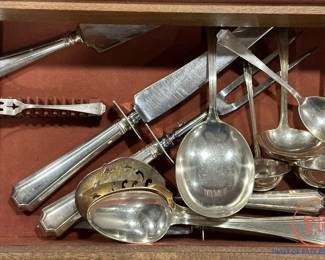 GORHAM Sterling SILVER Flatware Set - Fairfax Pattern