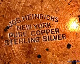 Vintage JOSEPH HEINRICHS
Copper with Sterling Butter Warmer Pan(s)