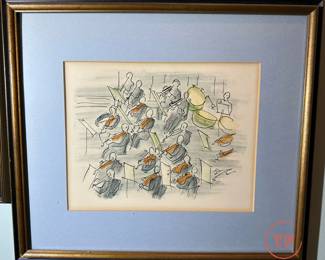 RAOUL DUFY Orchestra Lithographs
