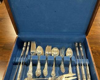 International Sterling SILVER Flatware Set - Joan of Arc Pattern
