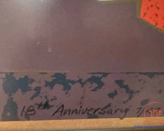 BARTEK 1971 Signed Limited Edition Serigraph "18th Anniversary" 