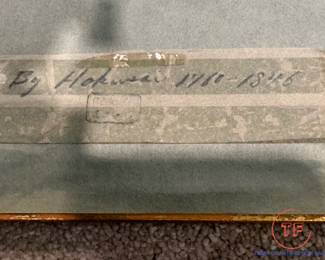 Antique Early 1800's Japanese Wood Block Print by KATSUSHIKA HOKUSAI