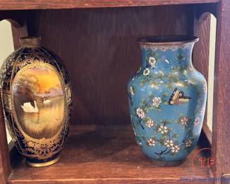 Oriental Cloisonne Vases