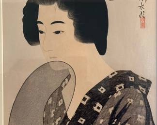 1920's Wood Block Print by ITO SHINSUI