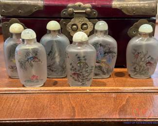 Hand Painted Opium Bottles