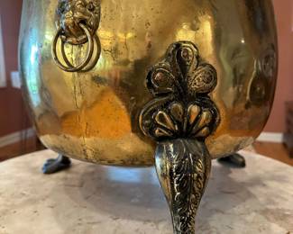 Brass Footed Urn / Planter