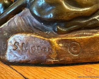 SALVATORE MORANI Bronze Lion Sculpture by Armor Bronze