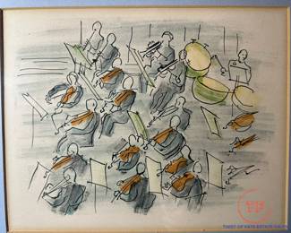 RAOUL DUFY Orchestra Lithographs