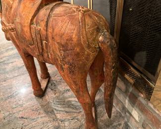 Hand Carved Chinese Wood Horse