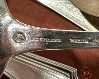 GORHAM Sterling SILVER Flatware Set - Fairfax Pattern