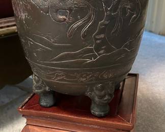 Chinese Brass Dragon Planter