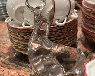 Glass Figural Circus Seal