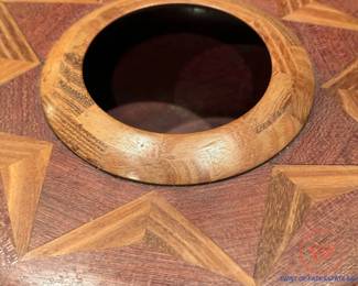 Handmade Signed Wood Bowl with Inlay by STEVE HAACK