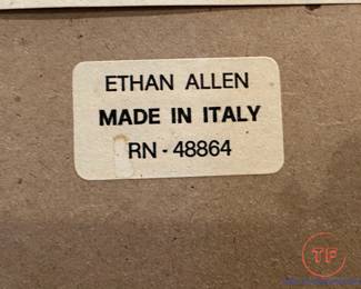 Large ETHAN ALLEN Vintage Octagon Painted Mirror