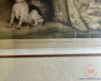 Antique Hand Colored Mezzotint Engraving