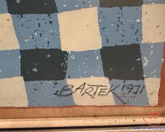 BARTEK 1971 Signed Limited Edition Serigraph "November"
