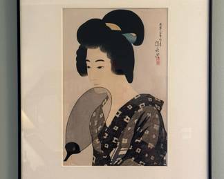 1920's Wood Block Print by ITO SHINSUI