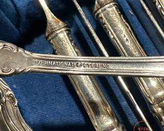 International Sterling SILVER Flatware Set - Joan of Arc Pattern