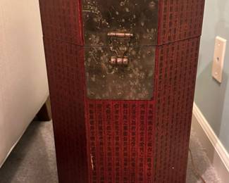 Antique Chinese Octagon Wedding Box