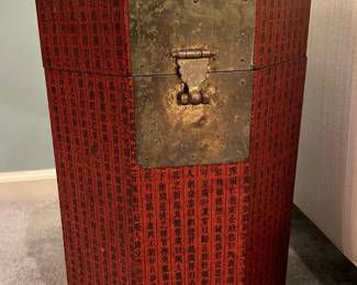 Antique Chinese Octagon Wedding Box