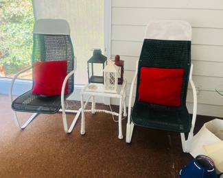Pair of Lloyd? Vintage wicker chairs 