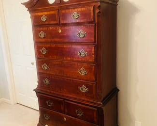 Nine drawer highboy