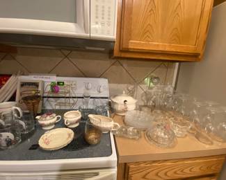 Wine glasses abs kitchen stuff!