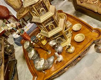 Beautiful solid wood coffee table is for sale as well!