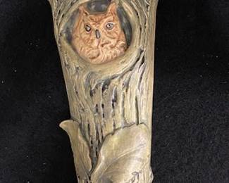 Weller Wall Pocket w/Owl