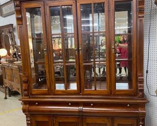 4 Door Solid Wood 2 pc. China Cabinet