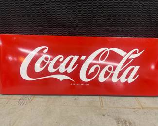 Porcelain Coca-Cola Sled sign - 58" X 24"