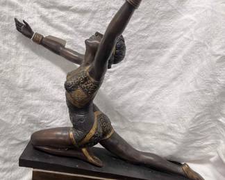 Large Art Deco Bronze