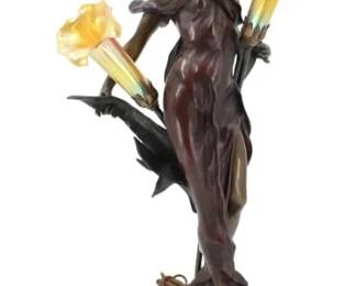 Classical Bronze Figural Lamp